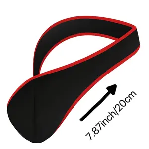 Black and Red C-Shaped G-String - 1pc Polyester and Spandex Blend, Solid Color, Hand Wash/Dry Clean, No Power Required