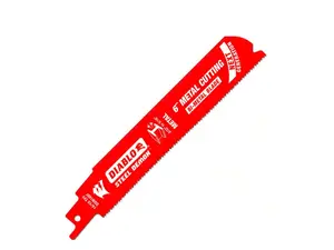 15-PACK DIABLO 6in. 14/18 TPI Bi-Metal Reciprocating Saw Blades for Medium Metal #DS0614BF15