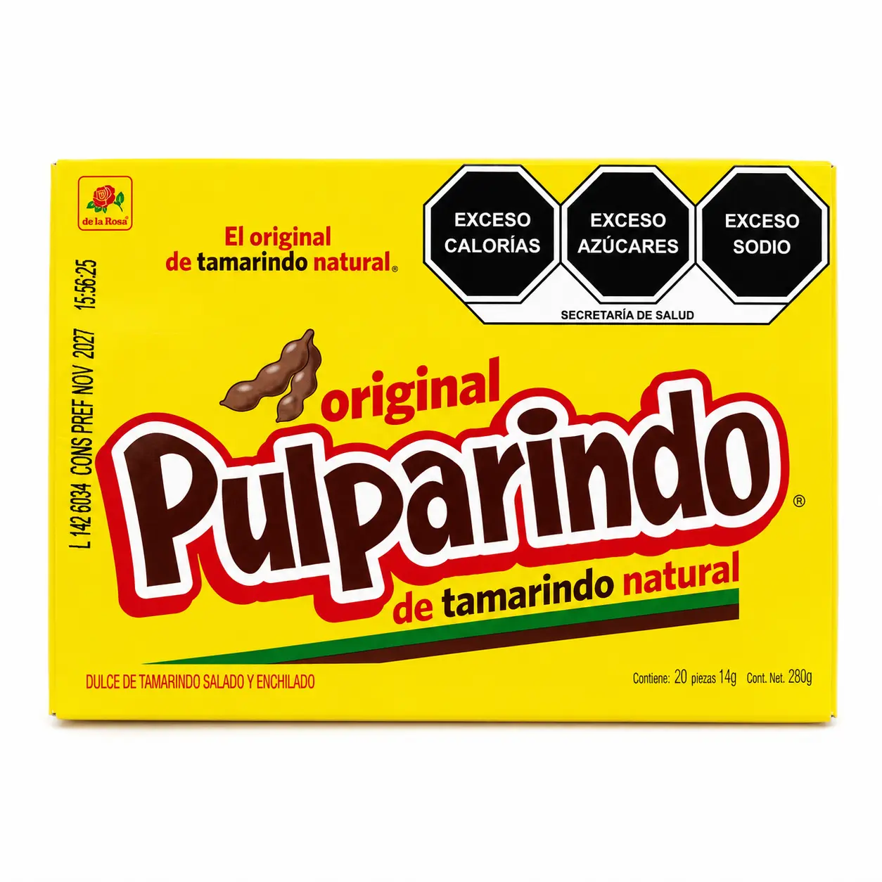 Pulparindo Original, De la Rosa 20-piece Box