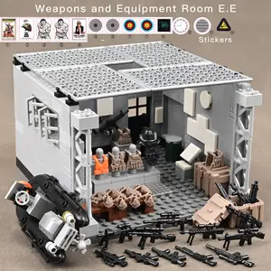 Military Base Weapon Storage Set, Swat Combat Team Toy, Military Equipment Kit, Boy Teen Christmas Birthday Gift, Role Play Set