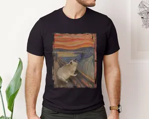 Hyrax Scream Meme T-Shirt | Hyrax Scream Art Parody | Wawa Viral Hyrax Tee | Unique Animal Art Gift | Awawa Hyrax Lovers
