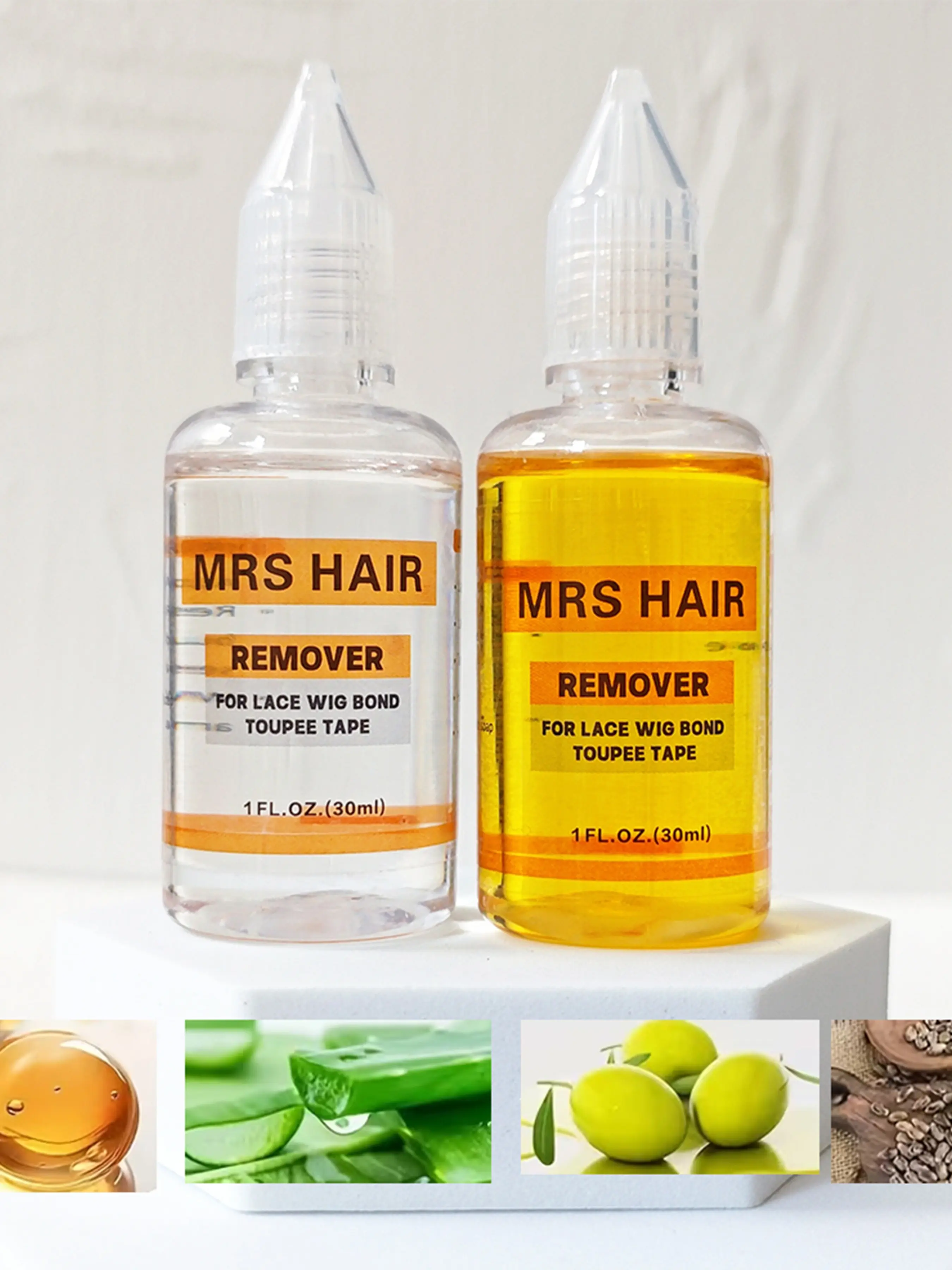 2-Pack Wig Glue Remover Set, 30ML Each, Transparent Formula, Ideal for Daily Wig Wearers, Essential Wig Care Tool