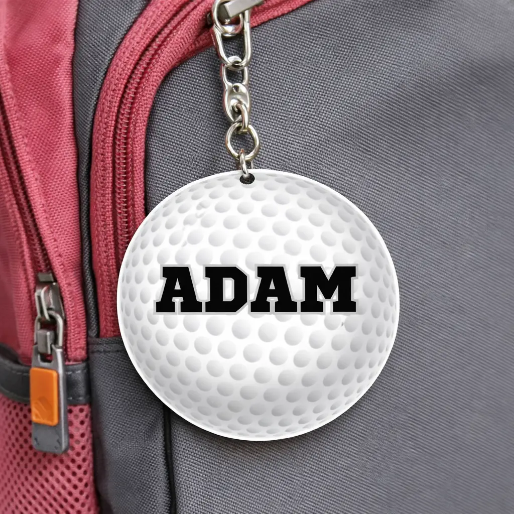 Golf Keychain Custom Personalized Name Keychain