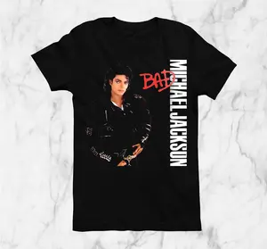 Michael Jackson BAD Woman Tshirt Men Tshirt Racerback