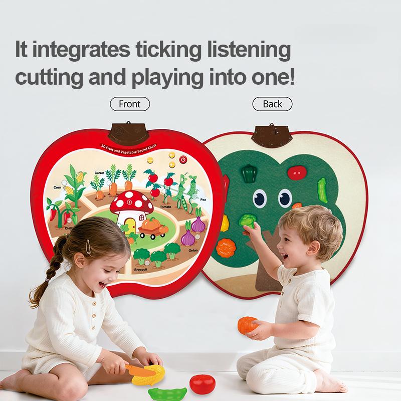 Dual-Sided Talking Alphabet Poster | Touch & Read Interactive Sound Chart with 36 Velcro Cards