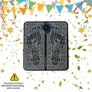 New Foot Massage Mat Muscle Relaxation Electric Vibration Massager Pad, Ideal Gift for Elderly, Home Use, Stress Relief Device, Acupressure Mat Feet