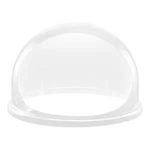 VEVOR Cotton Candy Machine Cover, Transparent Acrylic Dome Bubble Shield, Cotton Candy Machine Bubble Shield Compatible with 20.5in Cottons Candies Machines Bowl for Party, Shops, Bottom Groove Design