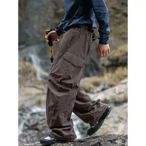 Men’s Mountain Outdoor Waterproof Work/Casual Pants — Season Silhouette, loose fit, machete (machete-style) straight-leg long pants with large pockets