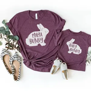 Easter Bunny Mama Shirt, Mama Bunny Baby Bunny Shirt, Mommy and Me Outfits, Matching Family Outfits, Easter Shirts, Mom Baby Set