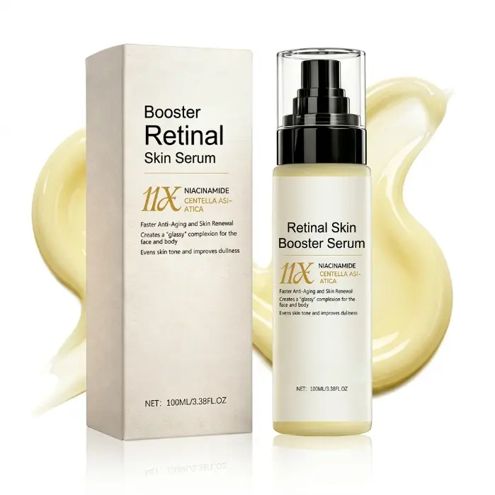Vegan Retinol & Niacinamide Cica Facial Serum (100ml) - Advanced Skin Hydration Serums & Essences, Anti-Aging, Anti-Wrinkle, Repair, Barrier Repair, Soothing, Firming, Fine Lines Fix, Radiant Complexion, All Skin Types