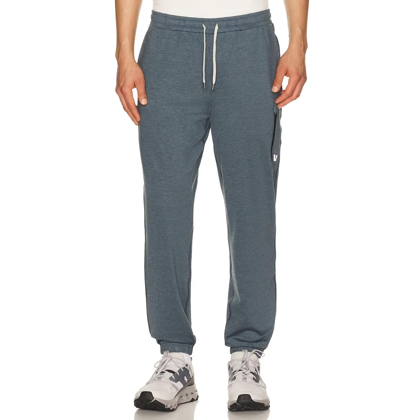 Vuori Sunday Performance 28" Sweatpants in Blue Sea Heather