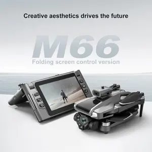 Foldable RC Drone with Camera, 4.3" Screen Controller, Brushless Motor, Optical Flow Hover, Adjustable Camera Angle, FPV Transmission, Portable Drone for Beginners, Outdoor & Travel