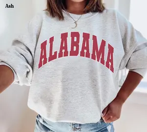 Alabama Sweatshirt Vintage Varsity Style Crewneck Cute + Cozy Retro Style Alabama Sweatshirt Alabama Unisex Crewneck Aesthetic