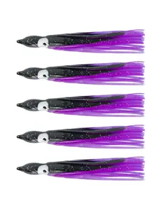 BLUEWING Trolling Squid Skirts 3in Fishing Saltwater Squid Lures Fishing Saltwater Octopus Skirt for Freshwater and Saltwater Fishing