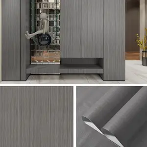 Wood Grain Pattern Wall Sticker, 1 Count Self Adhesive Wallpaper, Waterproof & Moisture-proof Wall Decal, Wall Decor for Home Living Room Bedroom Kitchen DIY, Decorative, Design, Wall Panels, Interior