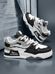 Men's Breathable Mesh Shoes, Trendy Casual Thick Sole Sneakers, Comfortable Sporty Dad Style Footwear for All Seasons, Athletic Sneakers