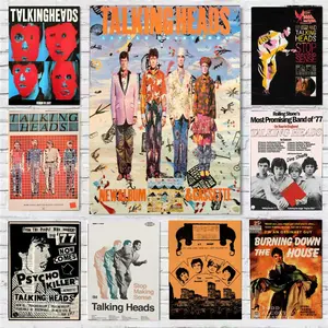 P-Psycho Killer Talking Heads Punk Poster Wall art print art suitable for living room bedroom bar parlor home decoration gift  Custom Photo Poster  Personalized Wall Art