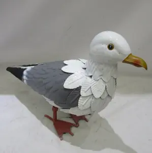 Mr. MJs Trading AI-GG9567 Seagull Metal Figurine, Home Decor, Room Decor Statue for Home Supplies