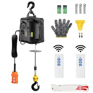 VEVOR 3in1 Electric Hoist Winch, 1500W Portable Electric Winch, 110V Power Winch Crane, 25ft Lifting Height, Overload Protection for LiftingVEVOR Super Brand Day