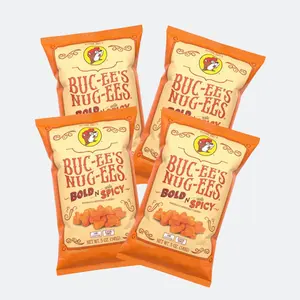 Buc-ee's Nug-ees Bold N' Sorta Spicy Bundle Pack - Crispy Flavorful Snacks with Mild Spice for On-the-Go Munching and Parties - Crunchy Chip Pack, Crunch, Crunchy - Bite