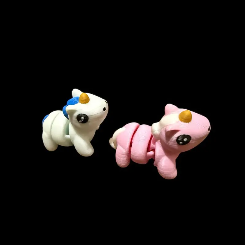 Unicorn Flexi Fidgets - Two Colorful Characters with Unique Designs and Playful Features