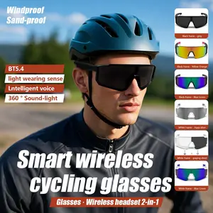 Smart Riding Music Glasses, Smart Headphone Glasses, UV Protection Sunglasses, Support Hd Call And Music Listening, Enc Noise Reduction, Essential For Outdoor Sports, Suitable For Riding, Running, Hiking, Skiing, The First Choice For Digital Gifts
