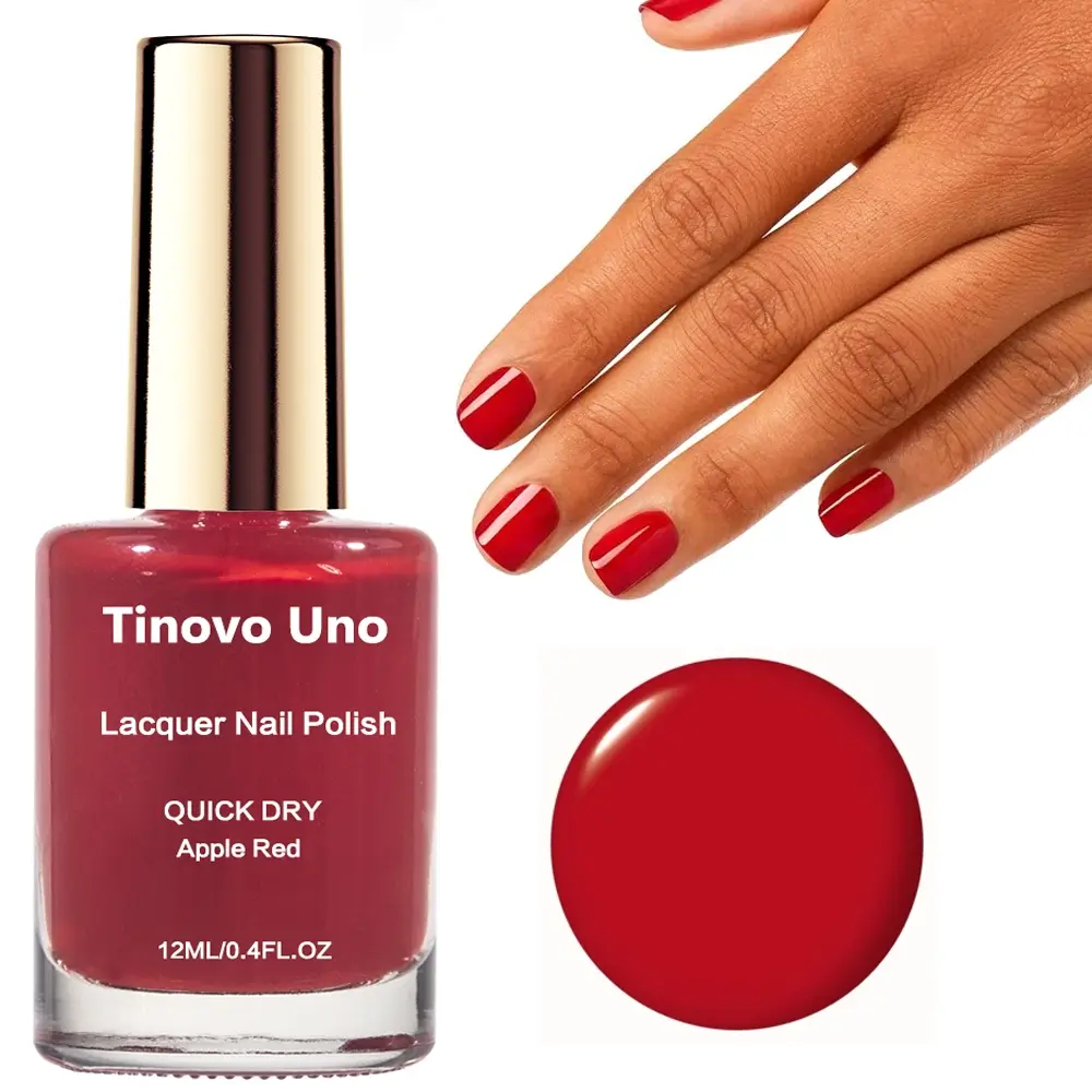 Tiktok-Inspired Fast-Drying Apple Nail Polish, High Quality Polish, Natural Drying, Long-Lasting Formula, Suitable for Men & Women, Single Pack, Nail Care Solution, Nail Products