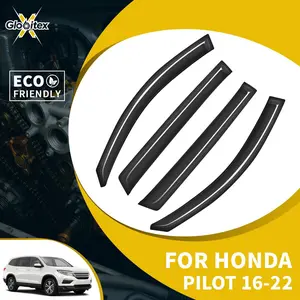 Tape-On Side Window Visors, 4PCS Vehicle & Car Accessories for 4-Door 2016-2020 Cars, Sun Rain Guards, Vent-Mount Wind Deflectors, Vehicle Accessories