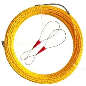 5mm Fish Tape Puller, 33ft/66ft/98ft PET Polyester Single Braided Fish Tape Cable Guide, Includes 2 fish belt tighteners, Cable Threading Aid, Cable Pulling Assistant, Cable Puller - Ideal for Electrical & Telecommunication Wiring