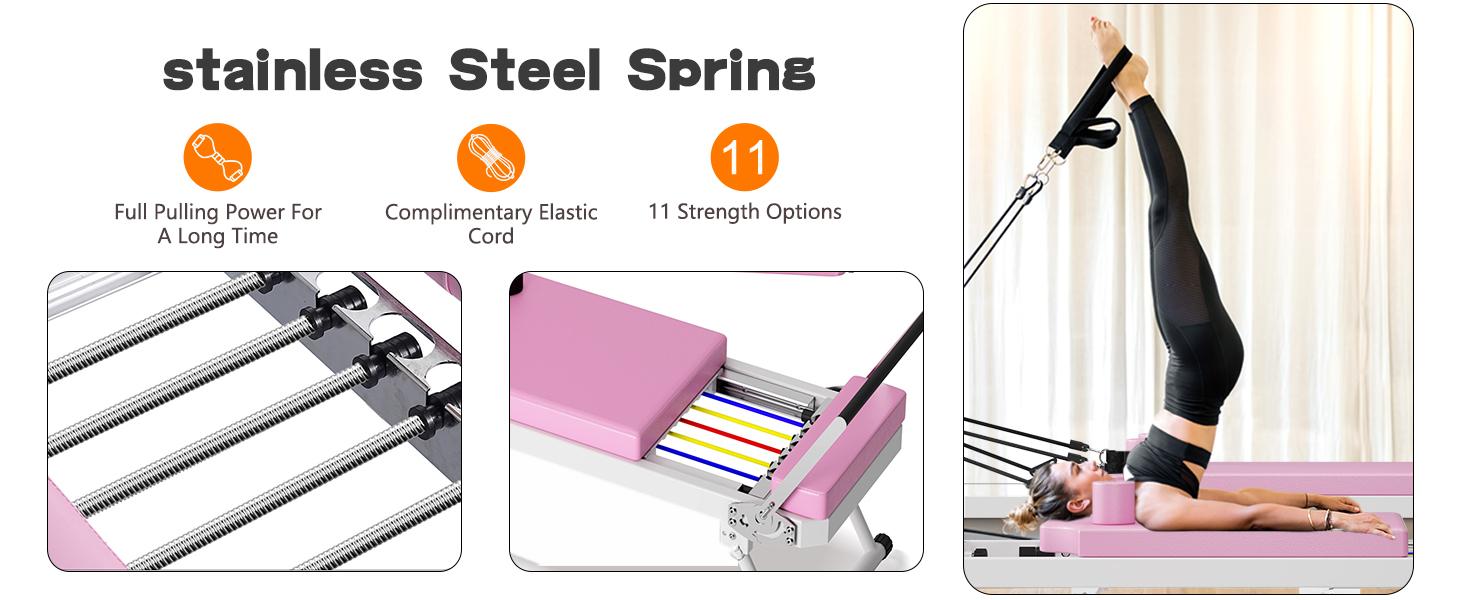 Foldable Pilates Machine for Home & Gym | 150kg Capacity, Multi-Exercise, Multi-Color, 5 Resistance Levels, Space Saving