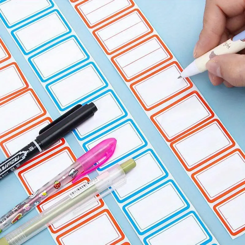 Storage label stickers, suitable for color-coded labels in offices and classrooms, suitable for food containers and refrigerator meal label kits, Sticky Label