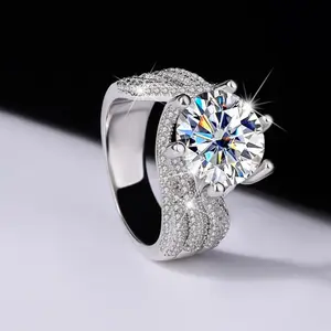 Ladies' Luxurious Ring,Rings Men Silver Artificial Zirconia Jewelry, Is Perfect For Wearing On Christmas, Birthdays, Weddings, Engagements And Daily Occasions. Oval Engagement fit any Ring