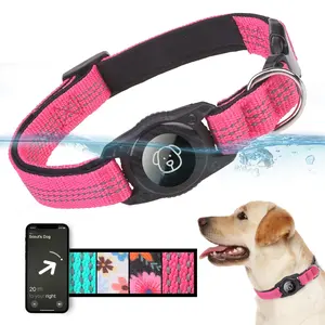 Waterproof AirTag Dog Collar – Reflective & Adjustable