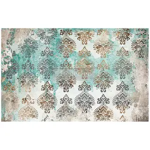 Redesign Decoupage Décor Tissue Paperr - Patina Flourish - 1 sheet, 19"x30"