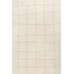 nuLOOM Cove Checked Wool Area Rug