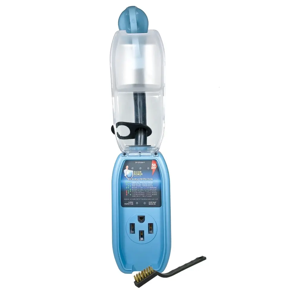 Dicor 50 Amp Pigtail RV Surge Protector - Up to 5000 Joules