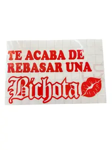 Te Acaba de Rebasar una Bichota Car Stickers High Quality Variety Unique Product Announcement 7.5 Inches Size