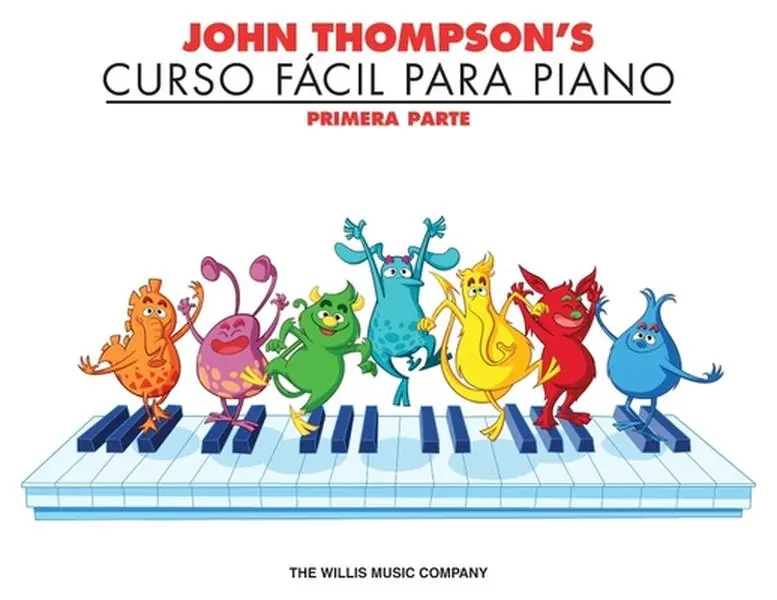 John Thompson's Beginning Musical Piano Lessons Book - Primera Parte, Comprehensive Step-by-Step Children's Course, Illustrated with Characters, 8.3"h x 10.7"l x 0.3"w Paperback (Music Literature & Art Book)