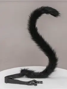 1pc/2pc Sexy Cat Ear Headband & Cat Tail Set, Handmade Cosplay Cute Cat Ear and Tail Accessory Kit for Festival Parties.