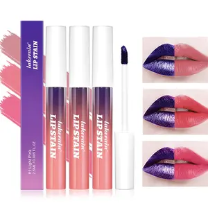 Petansy Peel Off Lip Stain 3 Colors Matte Tattoo Peel Off Lip Liner Set Long-lasting Waterproof Nude Lip Gloss Highly Pigmented Tattoo Lip Tint Stain (red, M)