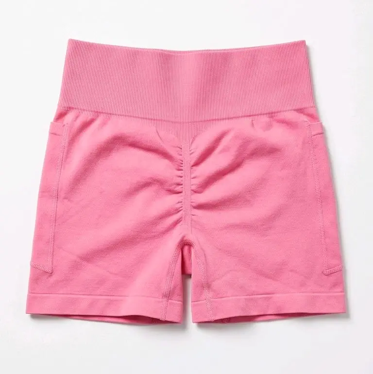 Women's Basic Pink Sports Shorts, American Style with a Durable, Comfortable Fit for Gymnastics & Everyday Wear - Size L, Sporty Sports Shorts