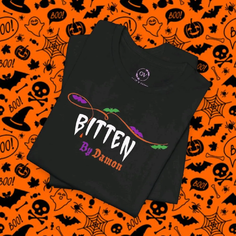 Unisex Bitten by Damon Top Tshirt  Casual