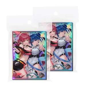 100PCS 63×90mm Japanese Size Anime Card Sleeves Mini photo Card Protector Compatible with YGO, Game Cards Sleeves Best Gift