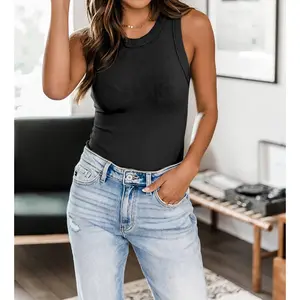 Round neck Sleeveless tank Top