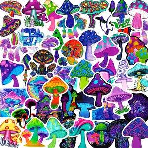 Decorative stickers Cute Mushroom Pattern Car Body Sticker, Self Adhesive Car Window & Mirror Decorative Sticker, Cartoon Mushroom Graffiti Sticker For Car Decoration