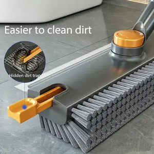 4-in-1 long-handled stiff floor cleaning brush; bathroom tile grout cleaning brush set; bouquet decoration for graduation dance; matte acrylic wedding invitation box, Tool, Adjustable