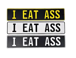I EAT ASS Euro Plate