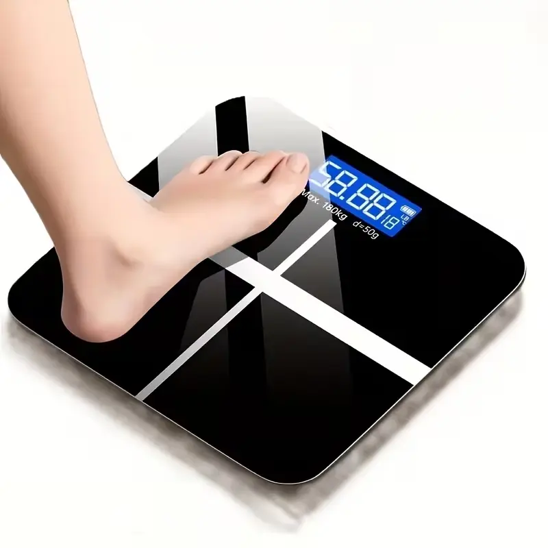 High-Definition Digital Weight Scale, Body Weight Scale, Large LCD Display, Requires 2 Aaa Batteries, Max Load 180 Kg/396.8 Lbs, Home Bathroom Gym Use