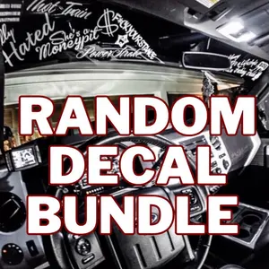 10 Pack Of Random Vinyl Decals for Visor Kit