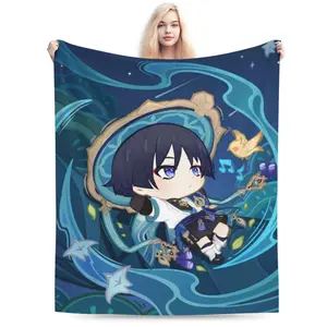 Wanderer Scaramouche blanket, soft and warm, cute blanket for sofa bedroom living room is a great gift for friends 60" x 50"